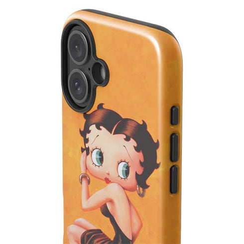 Betty Boop Little Black Dress iPhone 16 Plus Impact Case